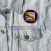 Vintage-Fruchkisten-Etikettenkunst El Pavo Pfau Vo Button (Beispiel)