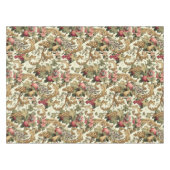 Vintage Frucht Blume & Traubenmuster Tischdecke (Vorderseite (Horizontal))