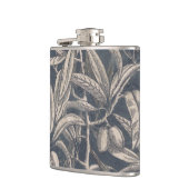 Vintage Frucht u. Blumeni Flachmann (Links)