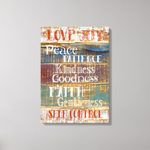 Vintage Frucht von dem Geist-rustikalen Leinwanddruck