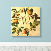 Vintage Fruchtdesignkunst Leinwanddruck (Insitu (Holzboden))