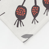 Vintage Früchte, Blume: nahtlos. Fleecedecke (Ecke)