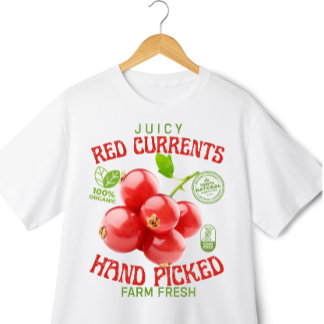 Vintage-Fruchtetikett Rote Johannisbeeren T-Shirt