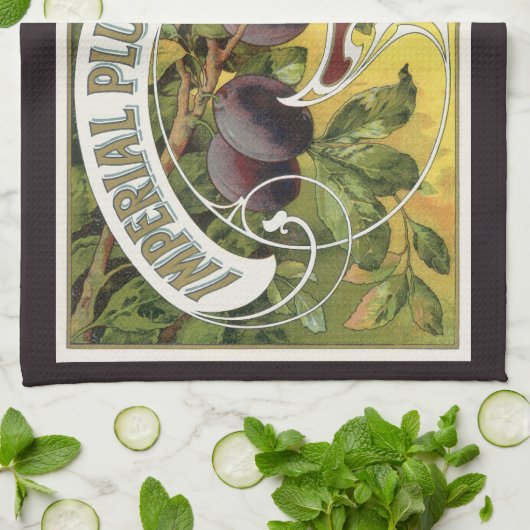 Vintage Fruchtkäse Geschirrtuch (Gefaltet)