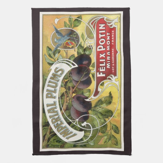 Vintage Fruchtkäse Geschirrtuch (Vertikal)