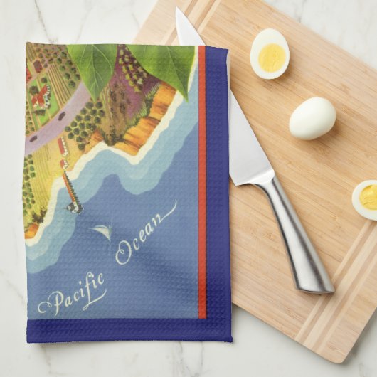 Vintage Fruchtkäse Geschirrtuch (Viertel Falte)