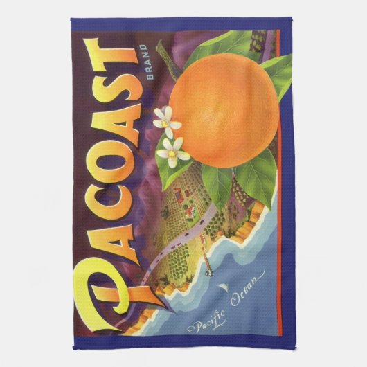 Vintage Fruchtkäse Geschirrtuch (Vertikal)