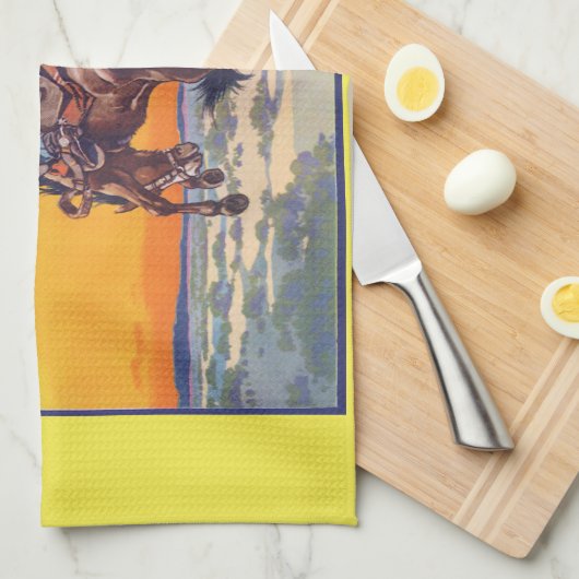 Vintage Fruchtkäse Geschirrtuch (Viertel Falte)