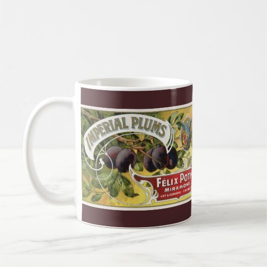 Vintage Fruchtkäse Kaffeetasse (Links)