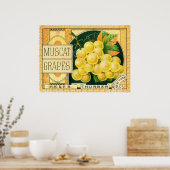 Vintage Fruchtkäse Poster (Küche)