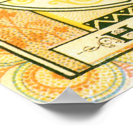 Vintage Fruchtkäse Poster (Ecke)