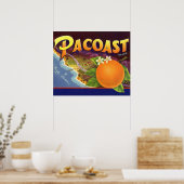 Vintage Fruchtkäse Poster (Küche)