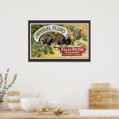 Vintage Fruchtkäse Poster (Küche)
