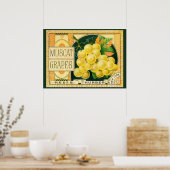 Vintage Fruchtkäse Poster (Küche)