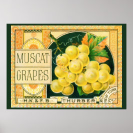 Vintage Fruchtkäse Poster