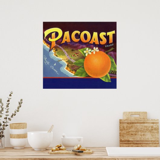 Vintage Fruchtkäse Poster (Küche)