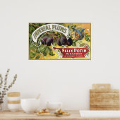 Vintage Fruchtkäse Poster (Küche)