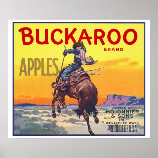 Vintage Fruchtkäse Poster (Vorne)