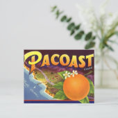 Vintage Fruchtkäse Postkarte (Stehend Vorderseite)