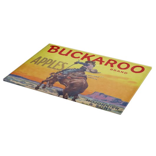 Vintage Fruchtkäse Schneidebrett (Ecke)