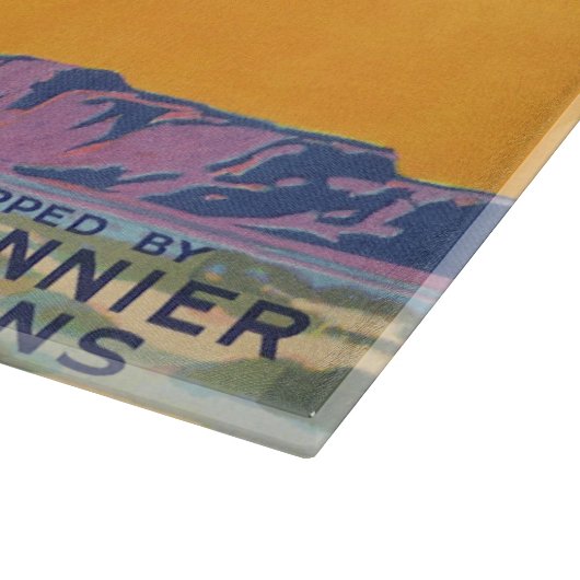 Vintage Fruchtkäse Schneidebrett (Ecke)