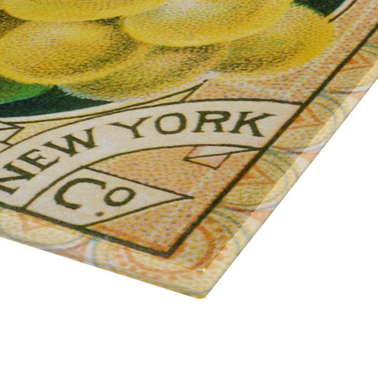 Vintage Fruchtkäse Schneidebrett (Ecke)