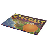 Vintage Fruchtkäse Schneidebrett (Ecke)