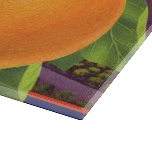 Vintage Fruchtkäse Schneidebrett (Ecke)