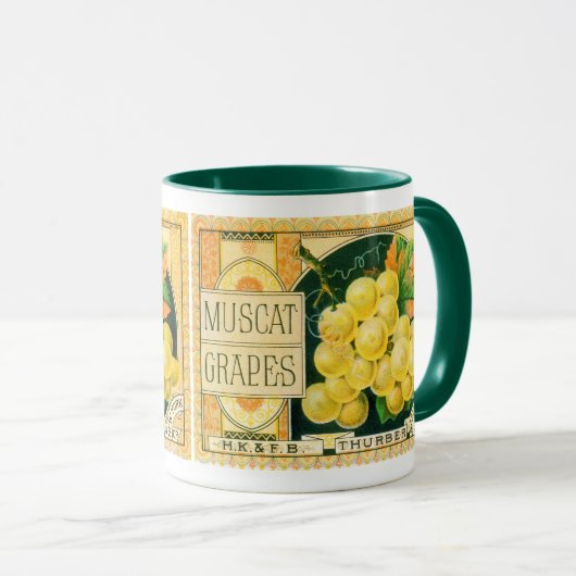 Vintage Fruchtkäse Tasse (VorderseiteRechts)