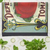 Vintage Fruchtkästen-Etikett Art, Verteidiger Toma Geschirrtuch (Gefaltet)