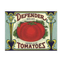 Vintage Fruchtkästen-Etikett Art, Verteidiger Toma