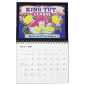 Vintage Fruchtkasten-Etiketten und Anzeigenkalende Kalender (Mär 2027)