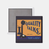 Vintage-Fruchtkisten-Etiketten-Kunst, altmodisches Magnet (Vorderseite/Rückseite)