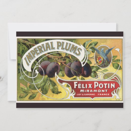 Vintage-Fruchtkisten-Etiketten-Kunst, Imperial-Pfl (Vorderseite)
