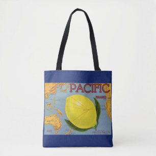 Vintage-Fruchtkisten-Etiketten-Kunst Pacific Lemon Tasche
