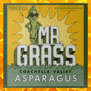 Vintage-Fruchtkisten-Etikettenkunst Herr Grass Spa Puzzle
