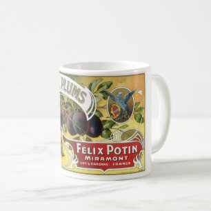 Vintage-Fruchtkisten-Etikettenkunst, Imperial-Pfla Kaffeetasse