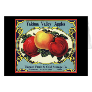 Vintage-Fruchtkisten-Etikettenkunst Yakima Valley 