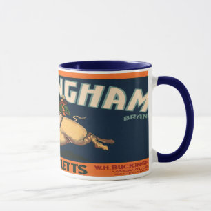 Vintage-Fruchtkistenetikett Tasse
