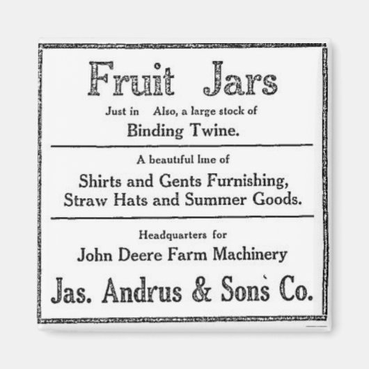 Vintage Fruchtsäfte für den Verkauf Dixie Utah Magnet (Vorne)