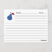 Vintage Fruchtsaftkarte Postkarte (Rückseite)