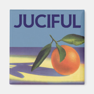 Vintage-Fruchtschachtel-Etikettenkunst, Juciful Or Magnet