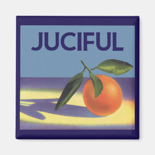 Vintage-Fruchtschachtel-Etikettenkunst, Juciful Or Magnet