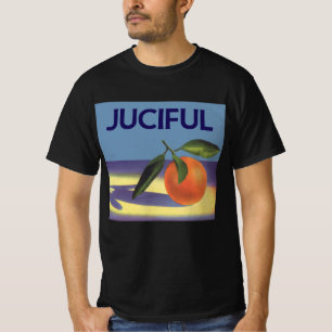Vintage-Fruchtschachtel-Etikettenkunst, Juciful Or T-Shirt