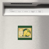 Vintage-Fruchtschachtel-Etikettenkunst, Muskat-Tra Magnet (In Situ (Geschirrspüler))