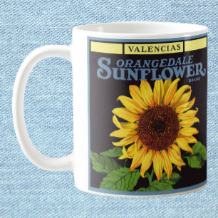 Vintage-Fruchtschachtel-Etikettenkunst Orangedale  Kaffeetasse