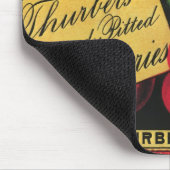 Vintage-Fruchtschachtel-Etikettenkunst, Thurber-Ki Mousepad (Ecke)