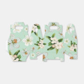 Vintage Frühjahrsblüte-Blume Muster Geschenkschachtel (Ungefaltet)