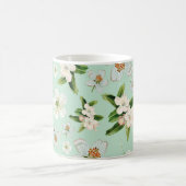 Vintage Frühjahrsblüte-Blume Muster Kaffeetasse (Mittel)