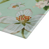 Vintage Frühjahrsblüte-Blume Muster Schneidebrett (Ecke)